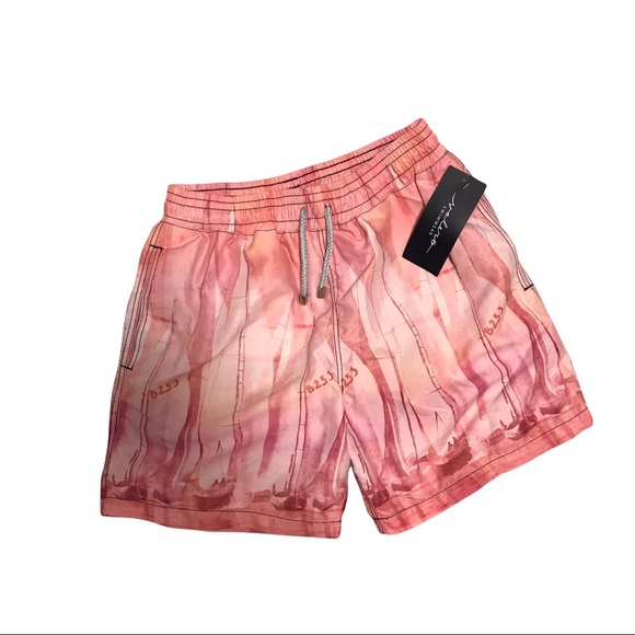 Men’s Pink Swim Trunks Size Small - Picture 1 of 5